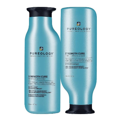 Pureology Strength Cure shampoo conditioner set for colour-treated hair