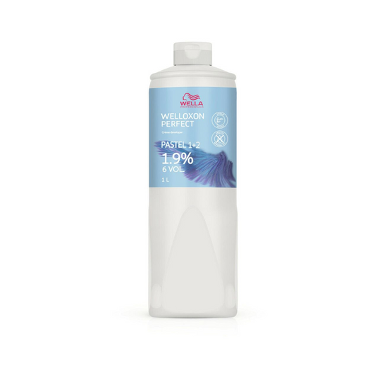 Wella Professionals Welloxon Perfect Pastel 1.9% (6 Vol) 1000ml – Professional Cream Developer for Blonde Toning & Pastel Colour Services