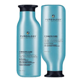 Pureology Strength Cure shampoo conditioner set for colour-treated hair