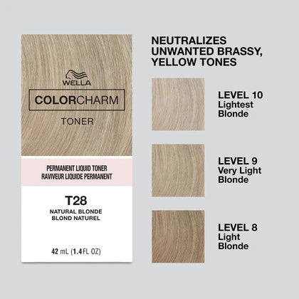 Wella Color Charm Permanent Liquid Hair Toner 42ml – Professional Blonde Neutraliser for Salons & Experienced Users (UK & Ireland)